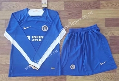 2023-2024 Chelsea Home Blue LS Soccer Uniform-709