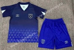 2023-2024 West Ham United 2nd Away Blue Soccer Unifrom-AY