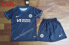 2023-2024 Chelsea Away Royal Blue Kid/Youth Soccer Uniform-709