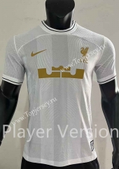 Player Version 2023-2024 Liverpool White Thailand Soccer Jersey AAA-SJ