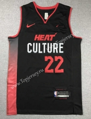 2024 City Edition Miami Heat Black #22 NBA Jersey-311