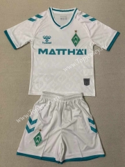 2023-2024 SV Werder Bremen Away White Soccer Uniform-AY