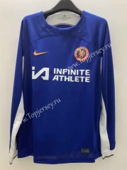 (S-3XL) 2023-2024 Chelsea Home Blue LS Thailand Soccer Jersey AAA-9268