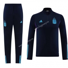 2023-2024 Argentina Royal Blue Thailand Soccer Jacket Uniform-LH