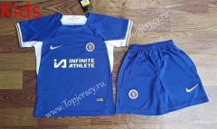 2023-2024 Chelsea Home Blue Kid/Youth Soccer Uniform-709
