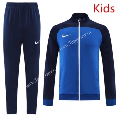 Nike Camouflage Blue Thailand Soccer Jacket Uniform-LH