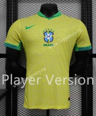 Player Version 2023-2024 Brazil Home Yellow Thailand Soccer Jersey AAA-888