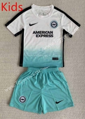 2023-2024 Brighton & Hove Albion 2nd Away White Kids/Youth Soccer Uniform-AY