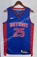 2023 Detroit Pistons Away Blue #25 NBA Jersey-311
