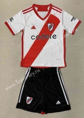 2023-2024 CA River Plate Home White Soccer Uniform-AY