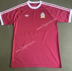 Retro Version 1985 Mexico Red Thailand Soccer Jersey AAA-2044