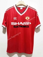 Retro Version 82-83 Manchester United Home Red Thailand Soccer Jersey AAA-7505