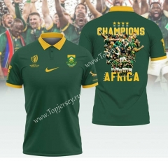 2023 Champion Version South Africa Green Thailand Rugby Jersey