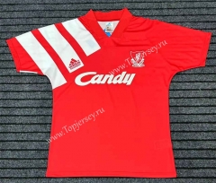 Retro Version 1992 Liverpool Home Red Thailand Soccer Jersey AAA-709