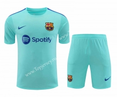 2023-2024 Barcelona Light Blue Thailand Soccer Uniform-418