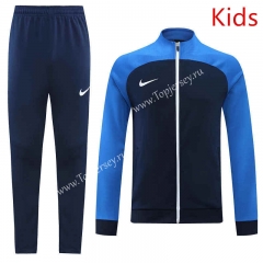 Nike Royal Blue Kids/Youth Soccer Jacket Uniform-LH