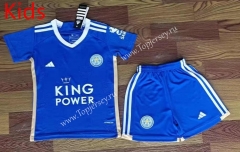 2023-2024 Leicester City Home Blue Kids/Youth Soccer Uniform-709
