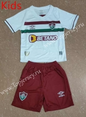 2023-2024 Fluminense de Feira Away White Kids/Youth Soccer Uniform-507
