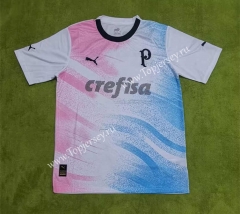 2023-2024 SE Palmeiras White&Pink Thailand Soccer Jersey AAA-9755