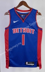 2023 Detroit Pistons Away Blue #1 NBA Jersey-311