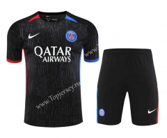 2023-2024 Paris Black&Blue Thailand Soccer Uniform-418