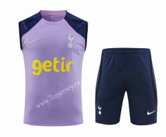 2023-2024 Tottenham Hotspur Light Purple Thailand Soccer Vest Uniform-418