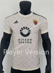 Player Version 2023-2024 Roma Away Beige Thailand Soccer Jersey AAA-416