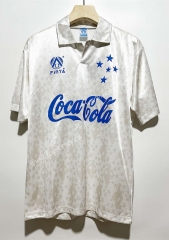 Retro Version 93-94 Cruzeiro EC Away White Thailand Soccer Jersey AAA-7505