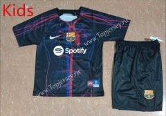 2023-2024 Joint Version Barcelona Black Kid/Youth Soccer Uniform-507