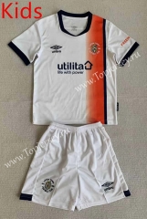 2023-2024 Luton Town Away White Kids/Youth Soccer Uniform-AY