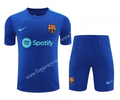 2023-2024 Barcelona Dark Blue Thailand Soccer Uniform-418