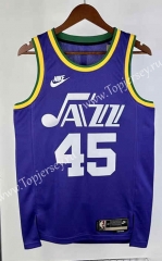 2024 Retro Version Utah Jazz Blue #45 NBA Jersey-311