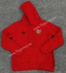 2023-2024 Arsenal Red Thailand Soccer Tracksuit Top With Hat-LH