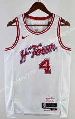 2024 City Edition Houston Rockets White #4 NBA Jersey-311