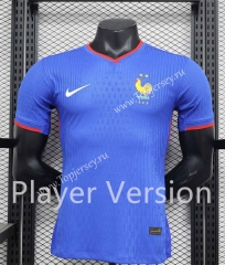 Player Version 2024-2025 France Home Blue Thailand Soccer Jersey AAA-888