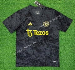 (S-4XL)2023-2024 Manchester United Black Thailand Soccer Jersey AAA-403