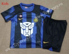2023-2024 Limited Version Inter Milan Blue&Black Kid/Youth Soccer Uniform