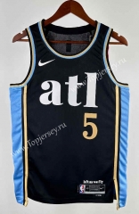 2024 City Edition Atlanta Hawks Black #5 NBA Jersey-311