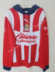 2023-2024 Deportivo Guadalajara Red&White Thailand Soccer Tracksuit With Hat-912