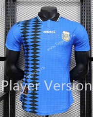 Player Version 1994 Retro Argentina Blue Thailand Soccer Jersey AAA-888