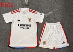 2023-2024 Benfica 2nd Away White Kids/Youth Soccer Uniform-3162
