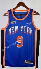 2024 City Version New York Knicks Blue #9 NBA Jersey-311