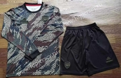 2023-2024 Arsenal Gray&Green LS Soccer Uniform-709