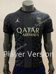 Player Version 2023-2024 Paris 2nd Away Black Thailand Soccer Jersey AAA-518