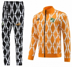 2023-2024 Cote d'Ivoire Orange Thailand Soccer Jacket Uniform-LH