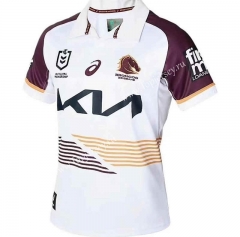 2023-2024 Mustang Away White Thailand Rugby Shirt