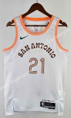 2024 City Edition San Antonio Spurs White #21 NBA Jersey-311