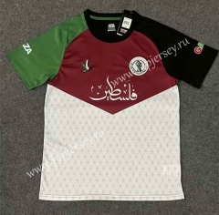 2023-2024 Palestine Red&White Thailand Training Soccer Jersey AAA-2483