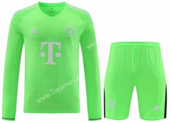 2023-2024 Bayern München Goalkeeper Fluorescent Green LS Thailand Soccer Uniform-418
