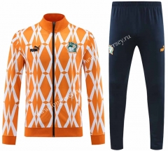 2023-2024 Cote d'Ivoire Orange Thailand Soccer Jacket Uniform-4627